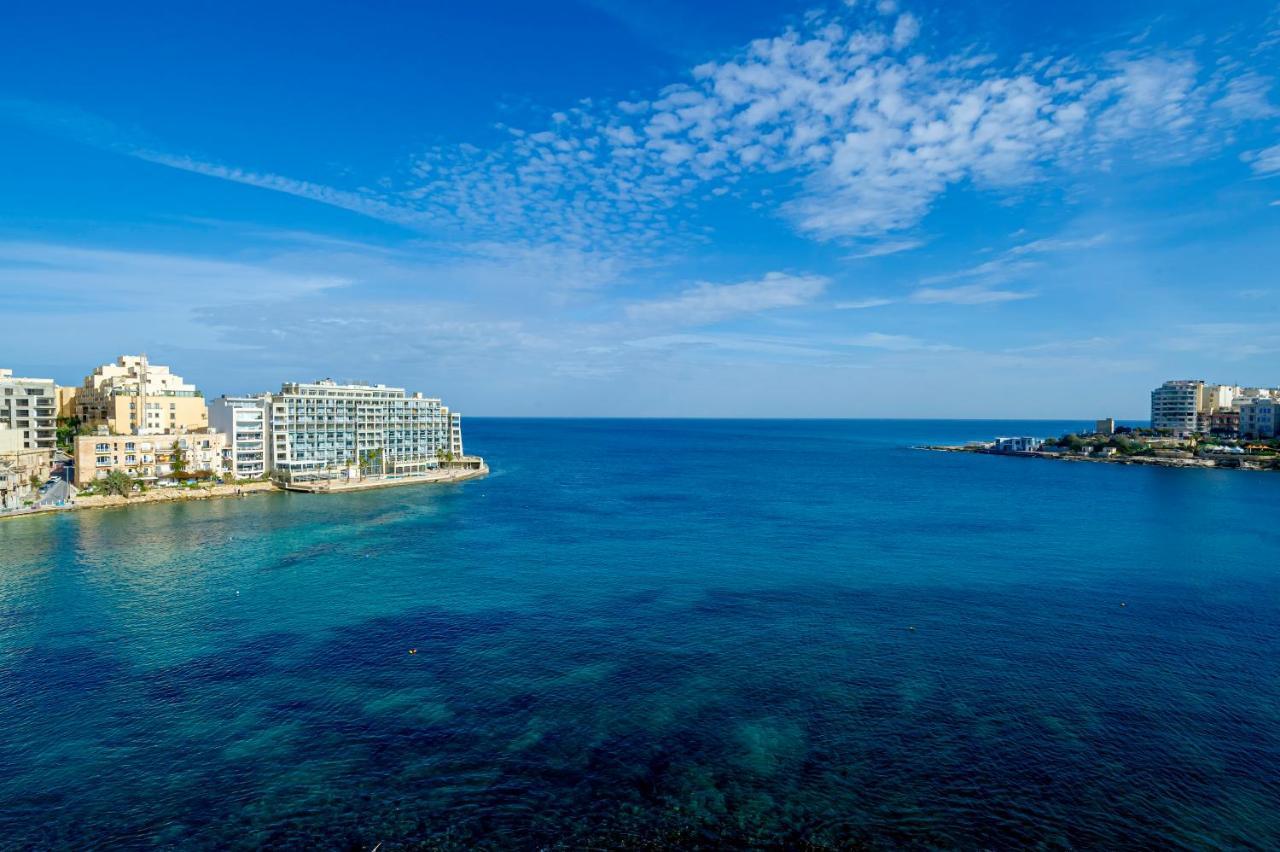 Spinola Bay Top Floor Seafront 3 Bedroom Apartment With Panoramic Sea Views - By Getawaysmalta St. Julian's Exterior foto