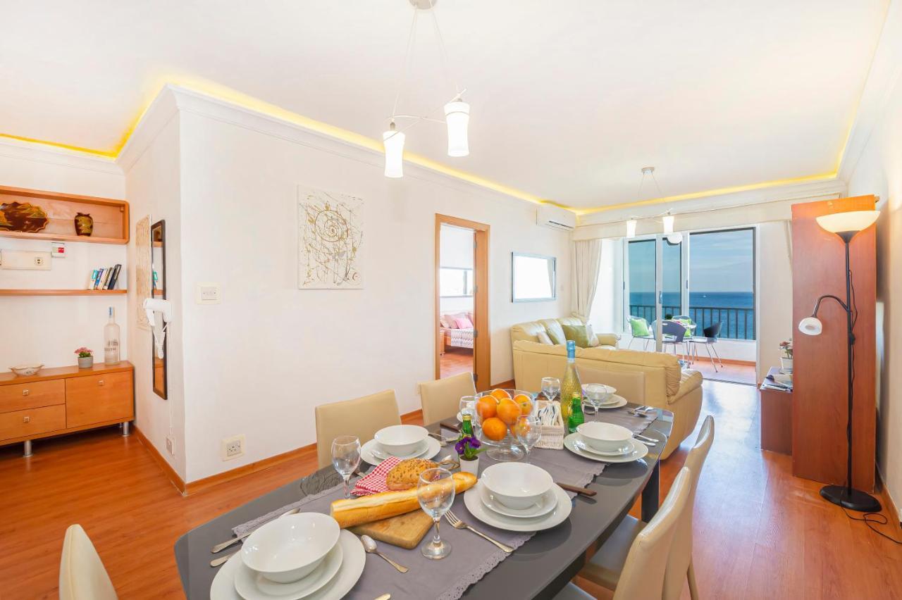 Spinola Bay Top Floor Seafront 3 Bedroom Apartment With Panoramic Sea Views - By Getawaysmalta St. Julian's Exterior foto