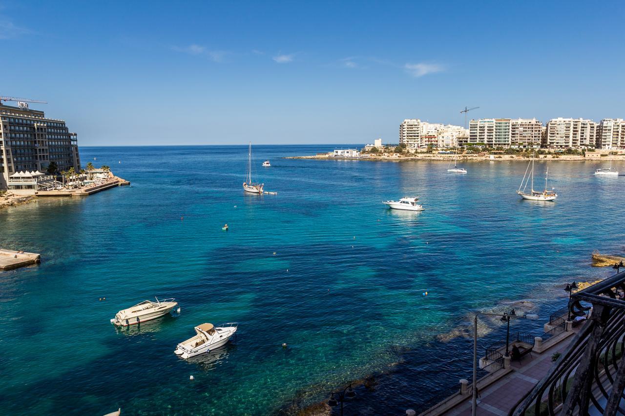 Spinola Bay Top Floor Seafront 3 Bedroom Apartment With Panoramic Sea Views - By Getawaysmalta St. Julian's Exterior foto