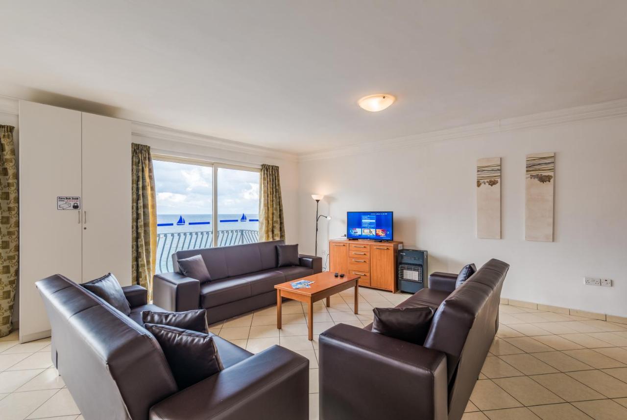 Spinola Bay Top Floor Seafront 3 Bedroom Apartment With Panoramic Sea Views - By Getawaysmalta St. Julian's Exterior foto