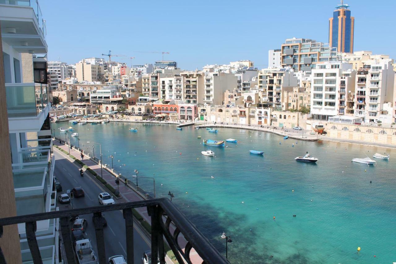 Spinola Bay Top Floor Seafront 3 Bedroom Apartment With Panoramic Sea Views - By Getawaysmalta St. Julian's Exterior foto